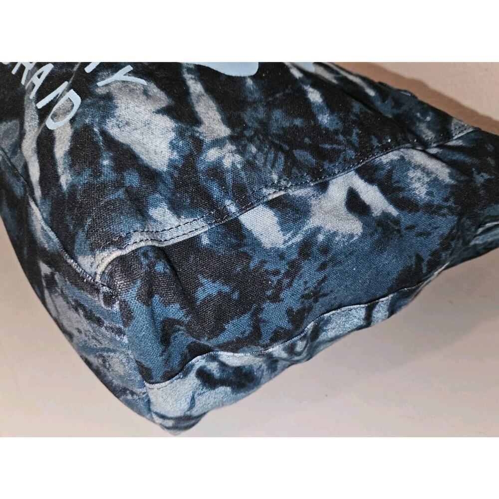 Lucky Brand Blue Tye Dye Canvas Tote 15x12x4.5 - Picture 5 of 9